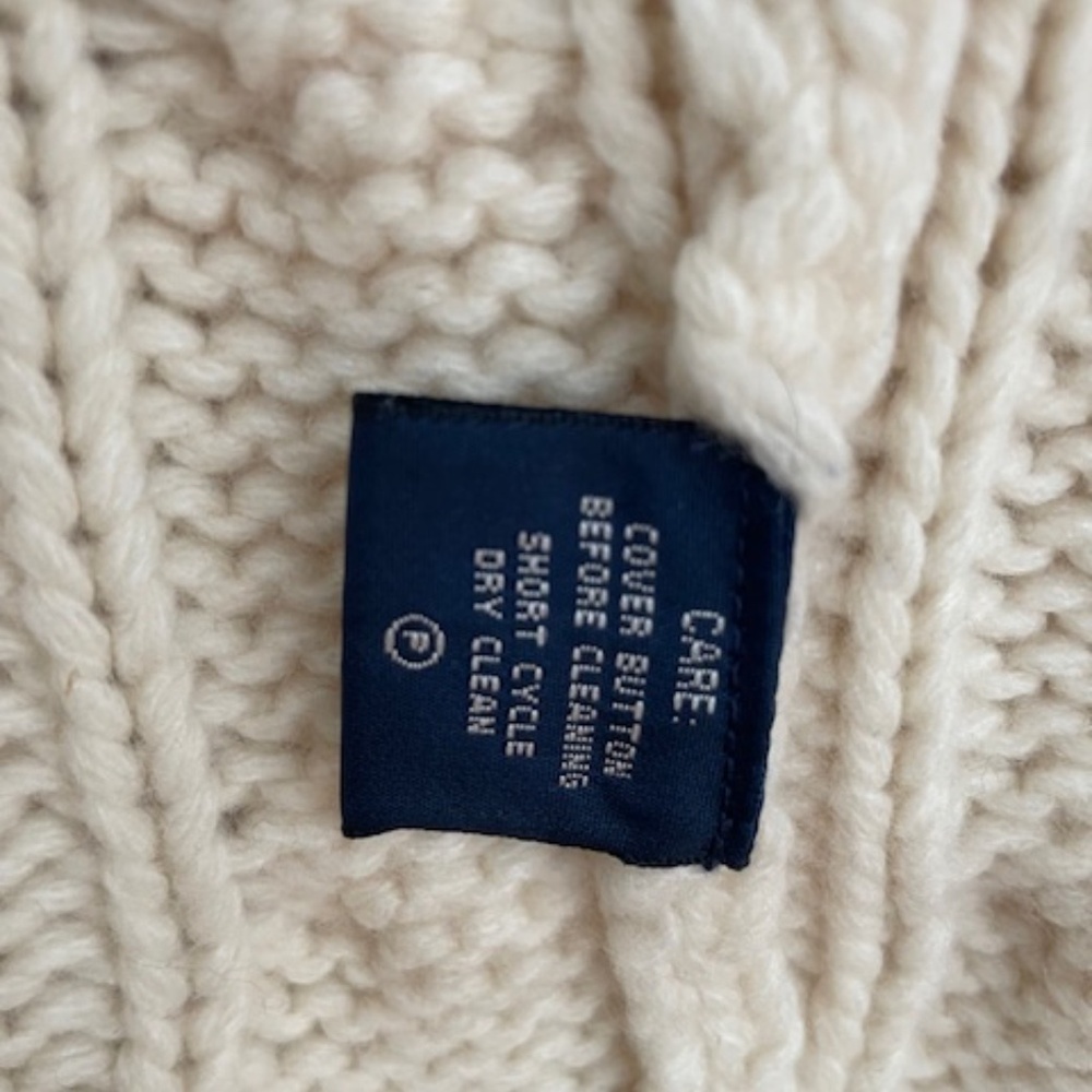 Ralph Lauren Vintage Cable Shawl Collar Cardigan - Picture 8 of 8